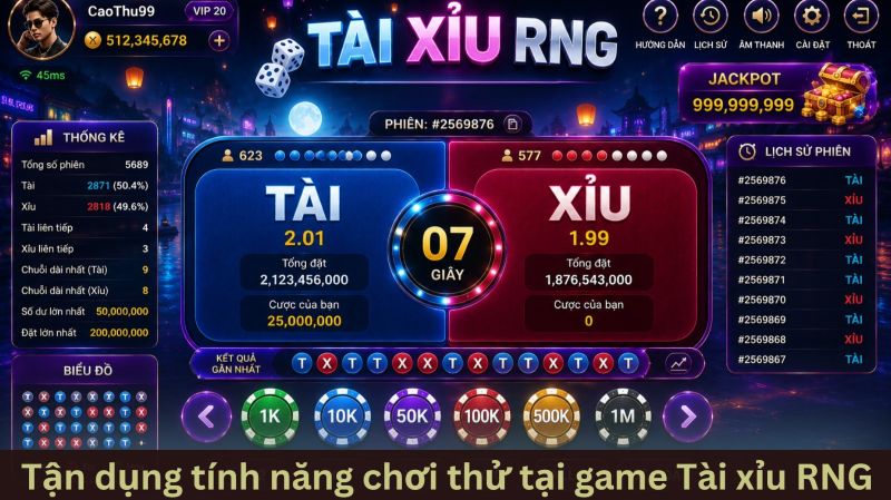 Tài xỉu RNG – Sân chơi xanh chín, cứ quay là trúng 4 Kinh nghiệm và chiến thuật bẻ gãy thuật toán Tài xỉu RNG