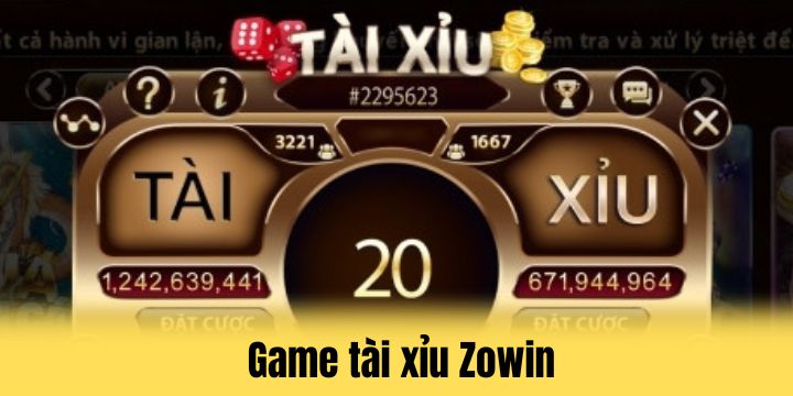 Tận hưởng game tài xỉu Zowin đẳng cấp